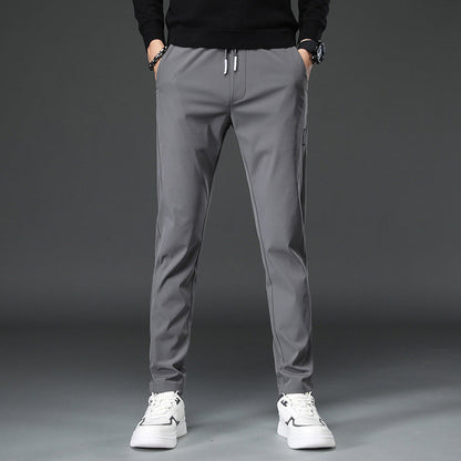 Herren Sporthose Slim Fit Elastisch mit Reißverschlusstaschen