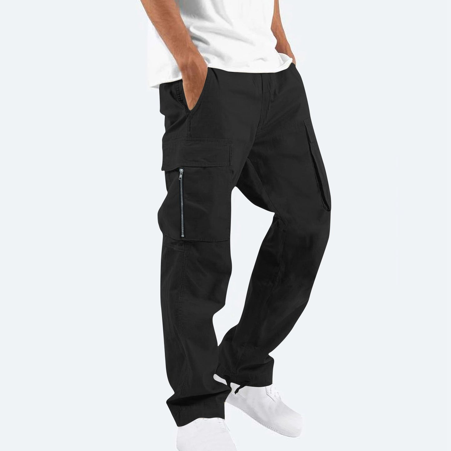 Herren Cargo-Hose Bequem Multi-Taschen Trendig