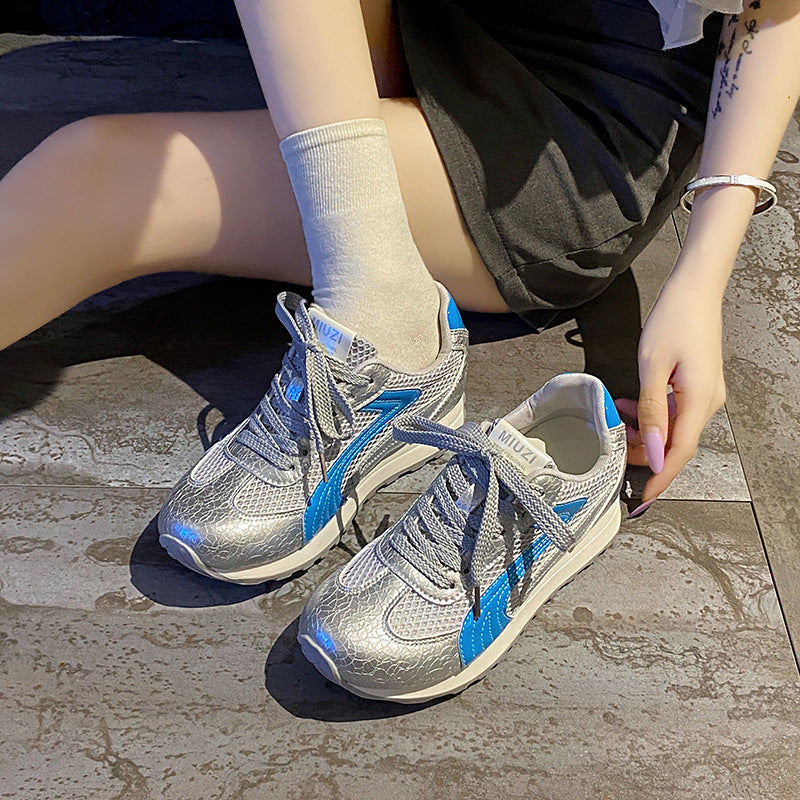 Damen Sneaker Sportlich atmungsaktiv Reflektierend