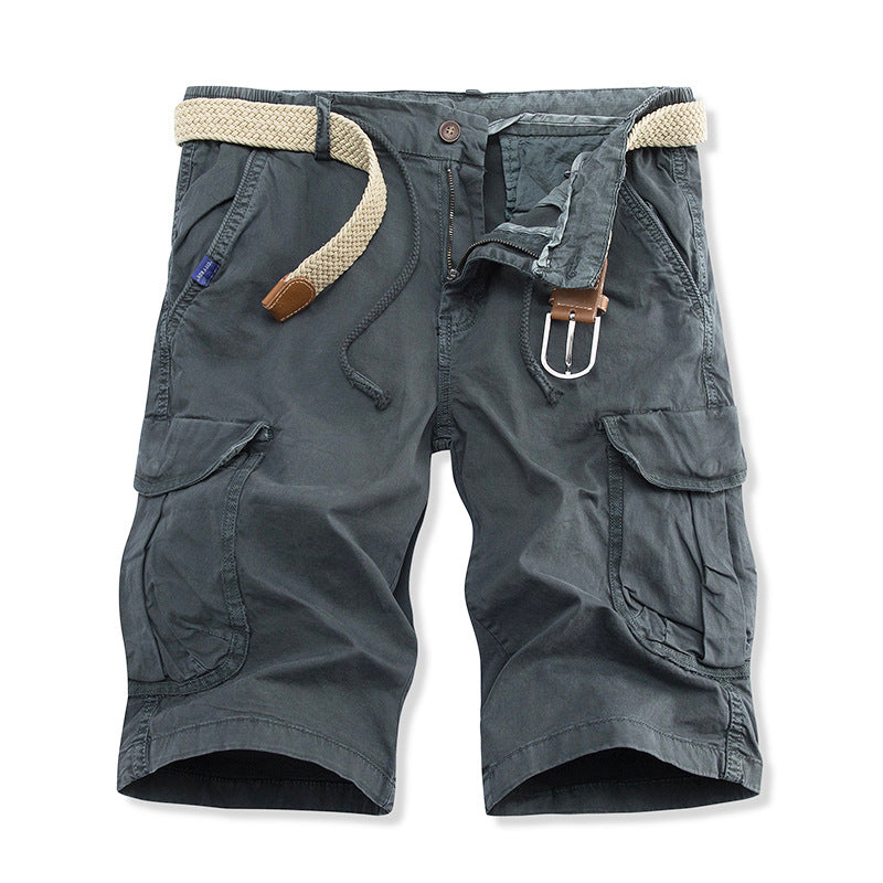Herren Cargoshorts Bequem mit Taschen und Kordelzug