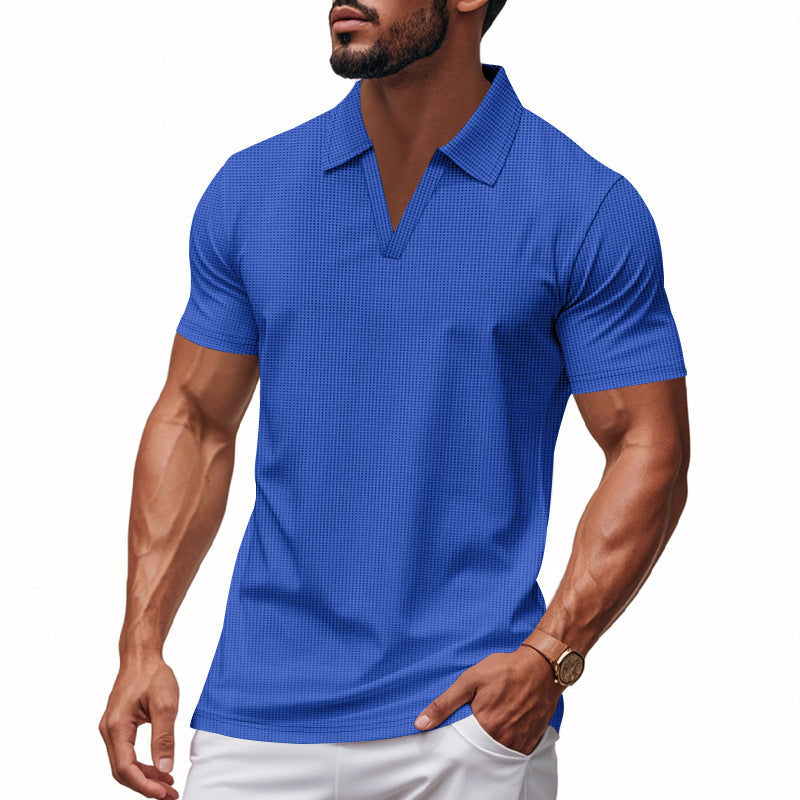 Herren Poloshirt Strukturmuster Stilvoll Modern Berlin