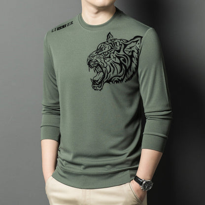 Herren Langarmshirt Tiger Grafik Modern Style