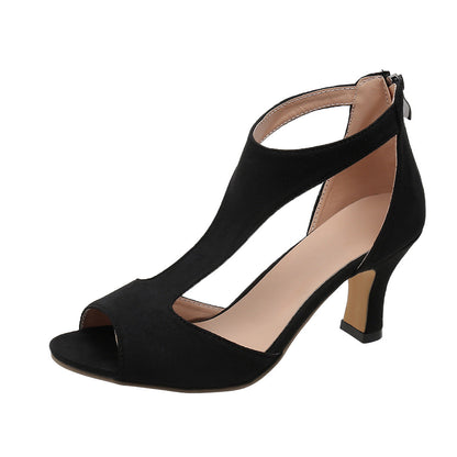 Damen High Heels Peep-Toe Transparent Elegant