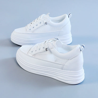 Damen Sneaker Elegante Plattform Mesh Schuhe Frauen