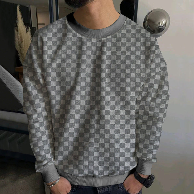 Herren Sweatshirt mit Struktur Design Trendy