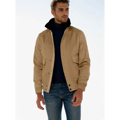 Herren Übergangsjacke Modern Urban Style Schwarz