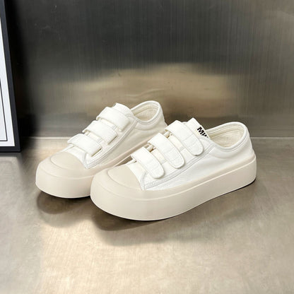 Damen Plateau Sneaker Hoch Bequem Klettverschluss - BerlinGlamour