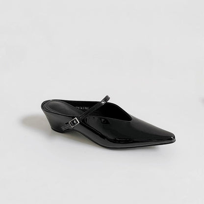 Damen Slingback Schuhe Elegante Spitze Riemen