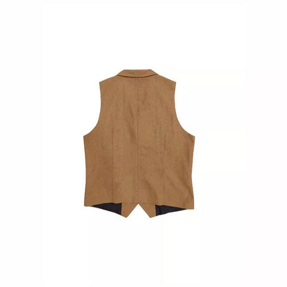Herren Weste Elegant Mit Taschen Modern