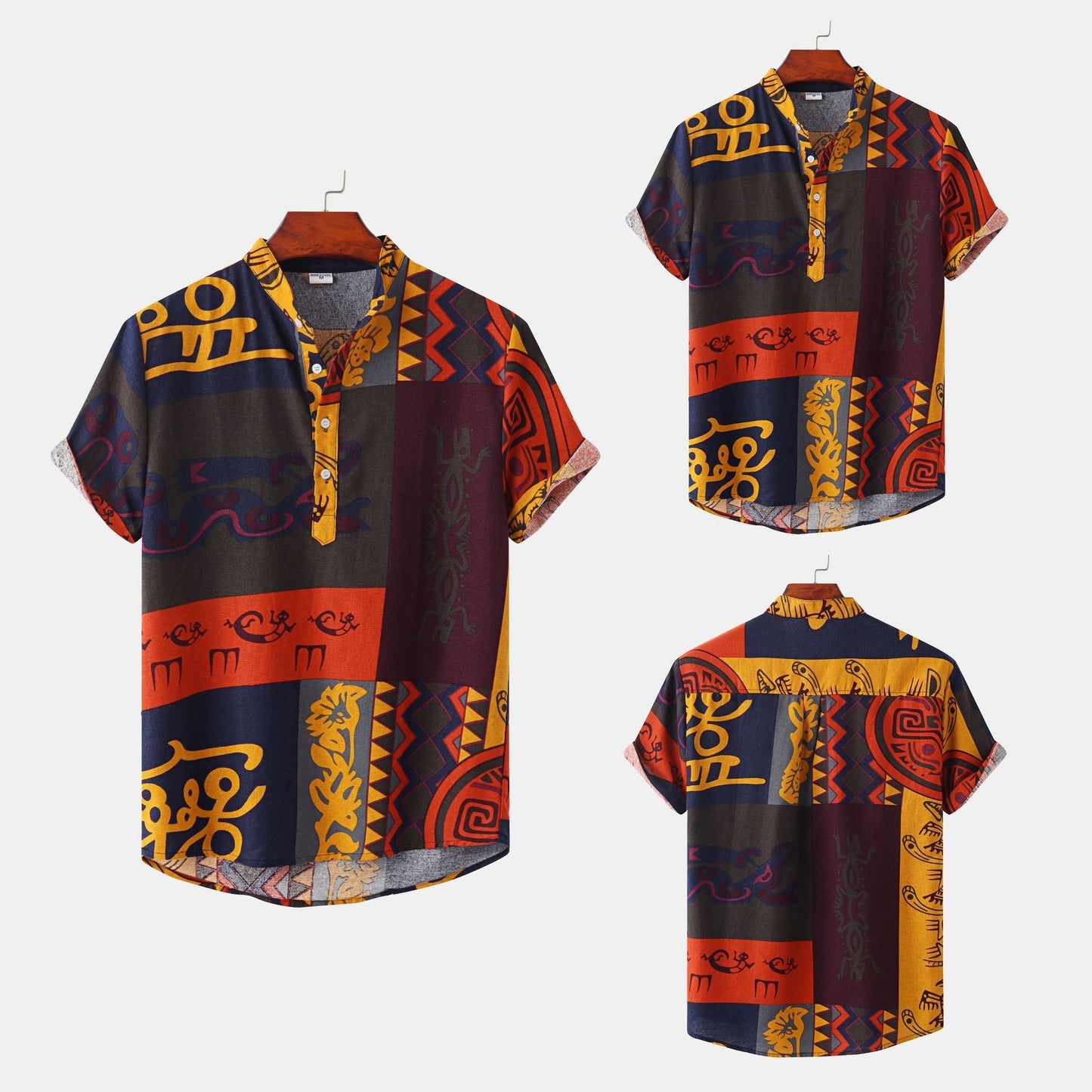 Herren Kurzarmhemd Retro Style Berlin - BerlinGlamour