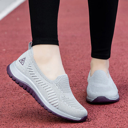 Damen Sneaker Bequem Atmungsaktiv Weich