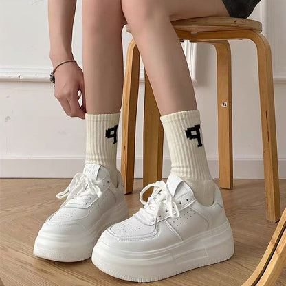 Damen Sneaker Plattform Bequem Gepolstert Modisch