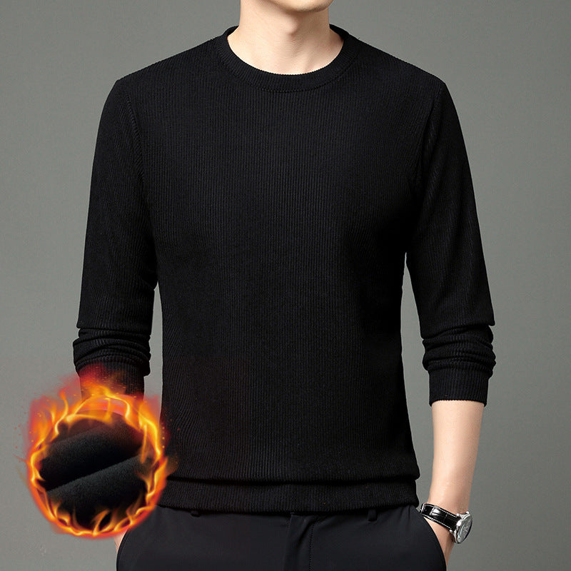 Herren Pullover Wärmer Rundhals Aus Merino-Wolle - BerlinGlamour