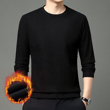 Herren Pullover Wärmer Rundhals Aus Merino-Wolle - BerlinGlamour