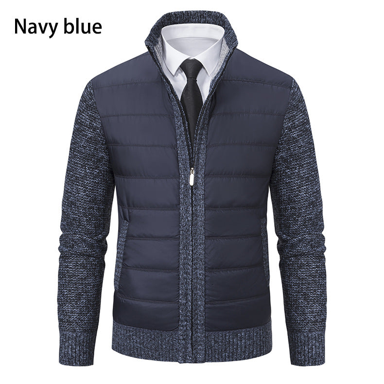 Herren Übergangsjacke Gefüttert Warm Hochkragen Modern - BerlinGlamour