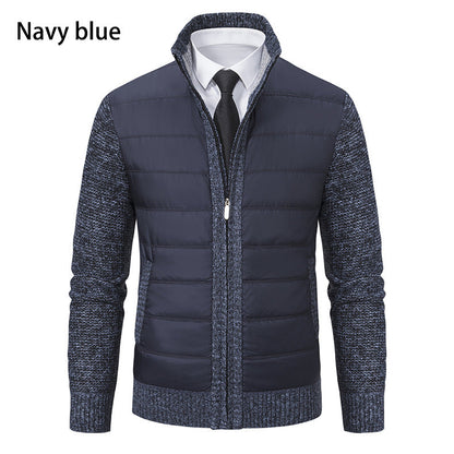 Herren Übergangsjacke Gefüttert Warm Hochkragen Modern - BerlinGlamour