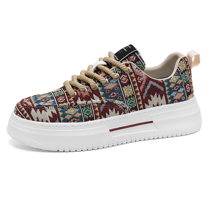 Damen Sneaker Ethno Muster Trendschuhe