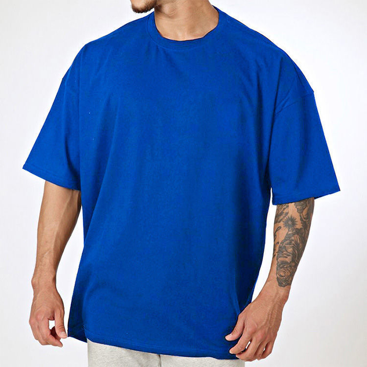 Herren T-Shirt Oversized Baumwolle Rundhals