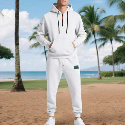 Herren Kapuzenpullover Set Elastisch Mit Taschen Modern