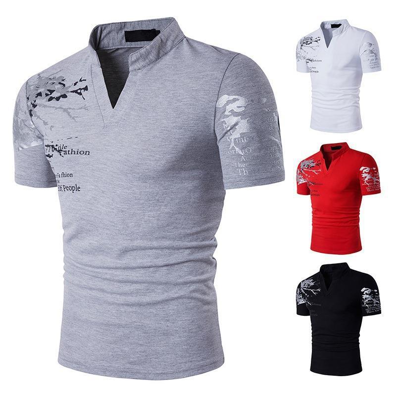 Herren T-Shirt Kurzarm Stehkragen Berlin Grafikdruck - BerlinGlamour