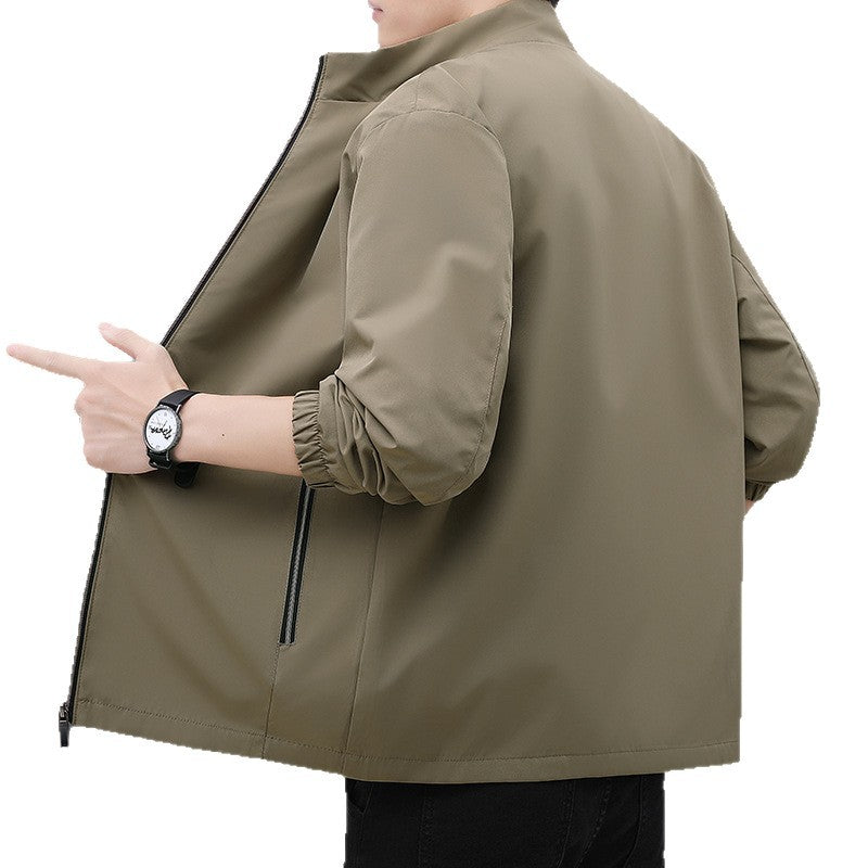 Herren Windjacke Leicht Elastisch Mit Innenfutter Trendig