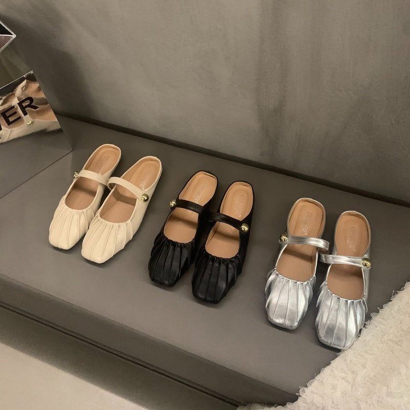 Elegante Damen Ballerinas Rüschendesign Modisch