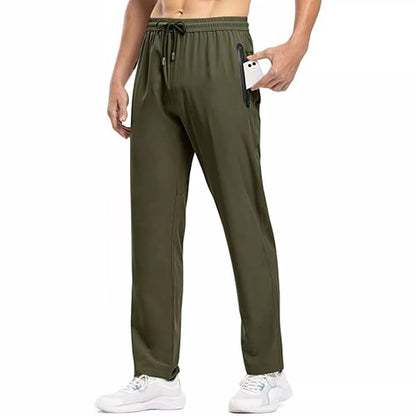Herren Sport-Hose mit Reißverschlusstaschen Freizeit-Mode