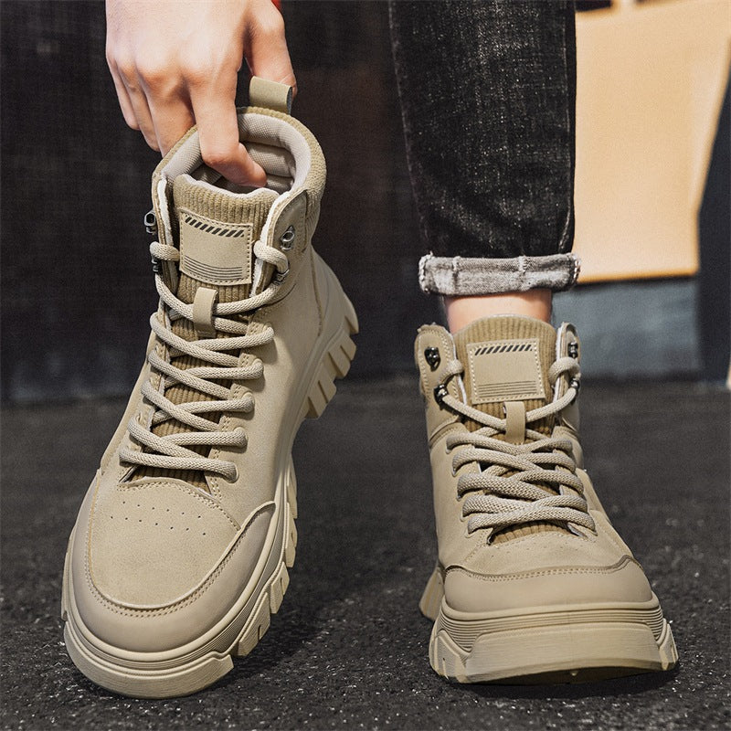 Damen Sneaker High-Top Chunky Straßenschuhe Stabil
