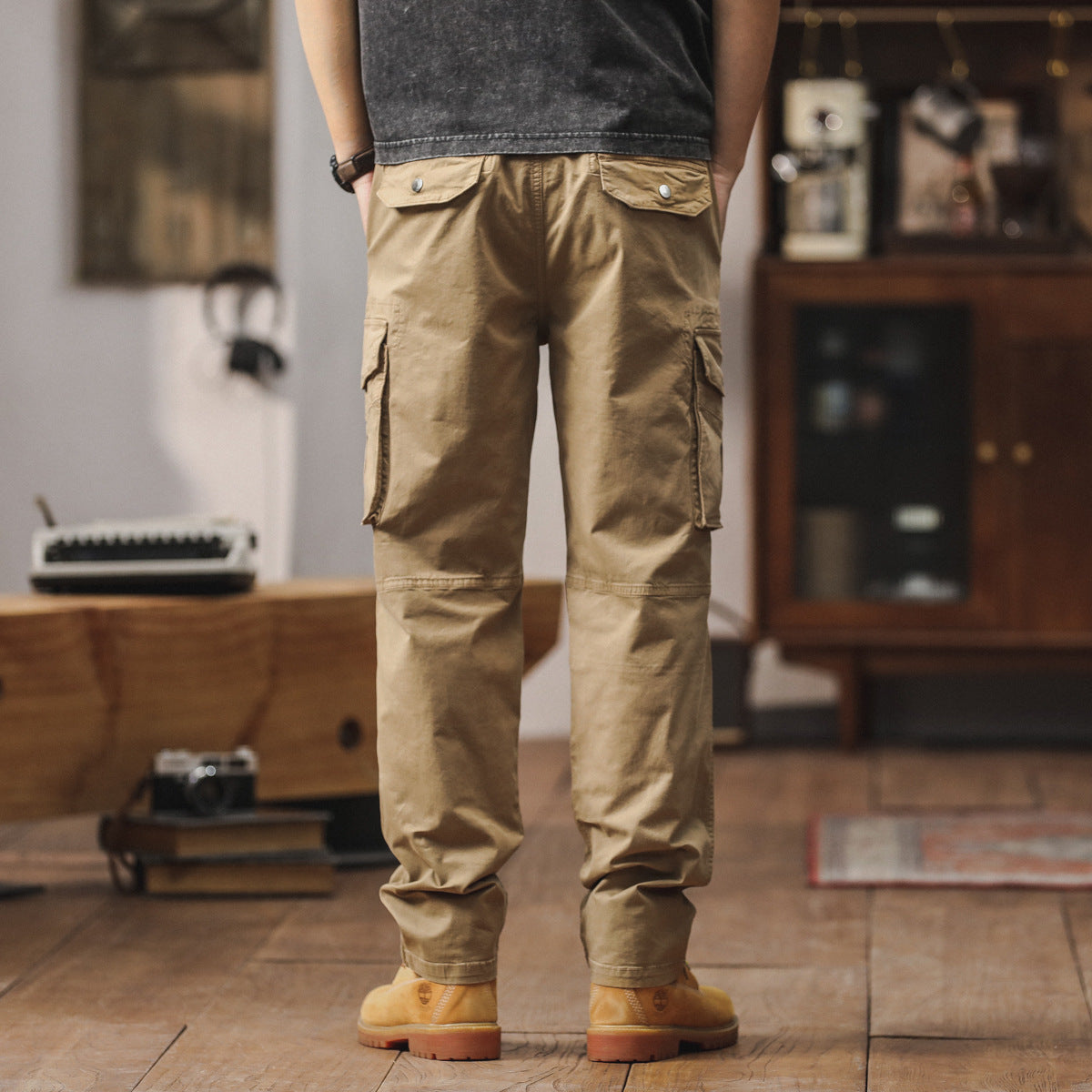 Herren Cargohose Multifunktional Strapazierfähig Mit Taschen