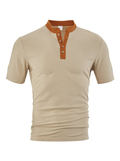 Herren Polohemd Elegantes Design Strukturiert Modern