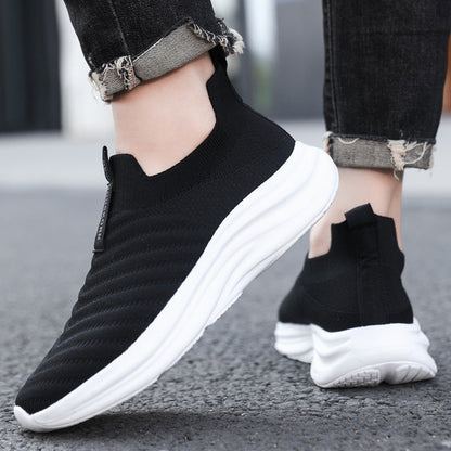 Damen Sneaker Bequem Slip-On Weich Laufsohle Komfort