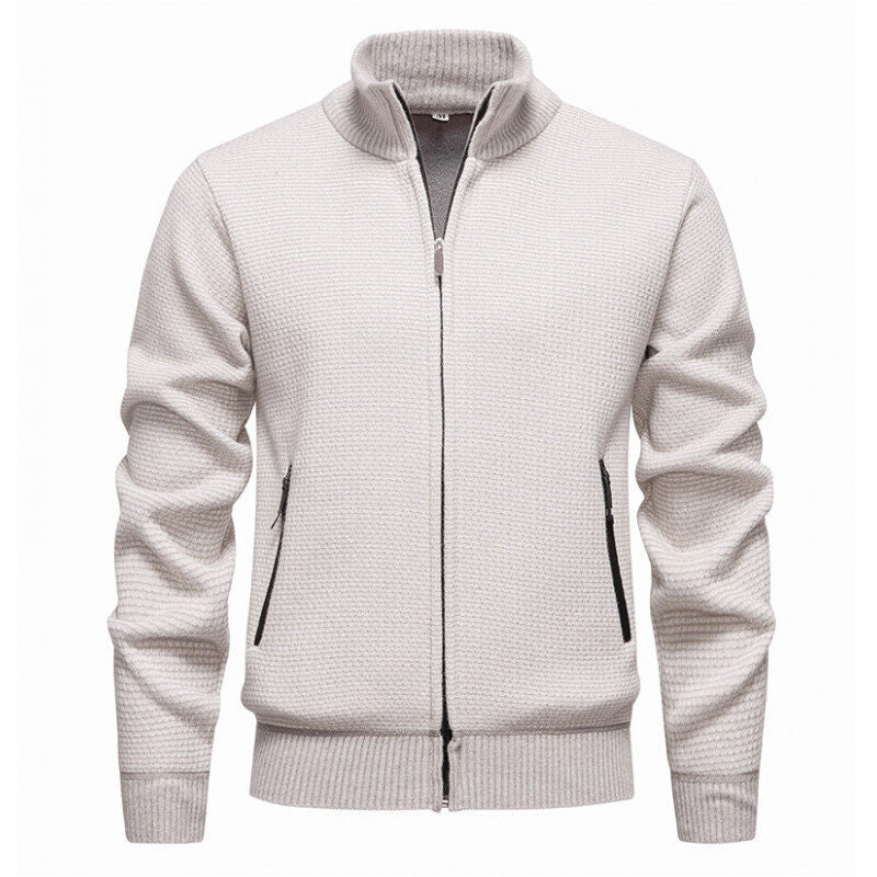 Herren Strickjacke Modern Mit Reißverschlusstaschen