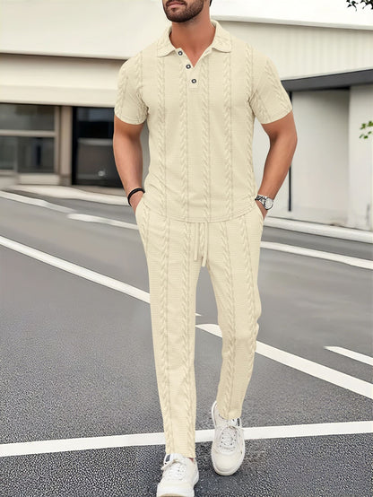 Herren Freizeitanzug Bequem Jogginghose Sportlich Modern