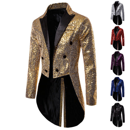 Herren Blazer Pailletten Exklusiv Design Glamour - BerlinGlamour