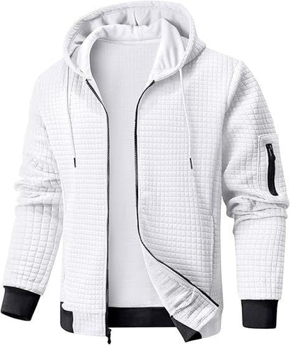 Herren Kapuzenjacke Quilt-Design Modern Sportlich