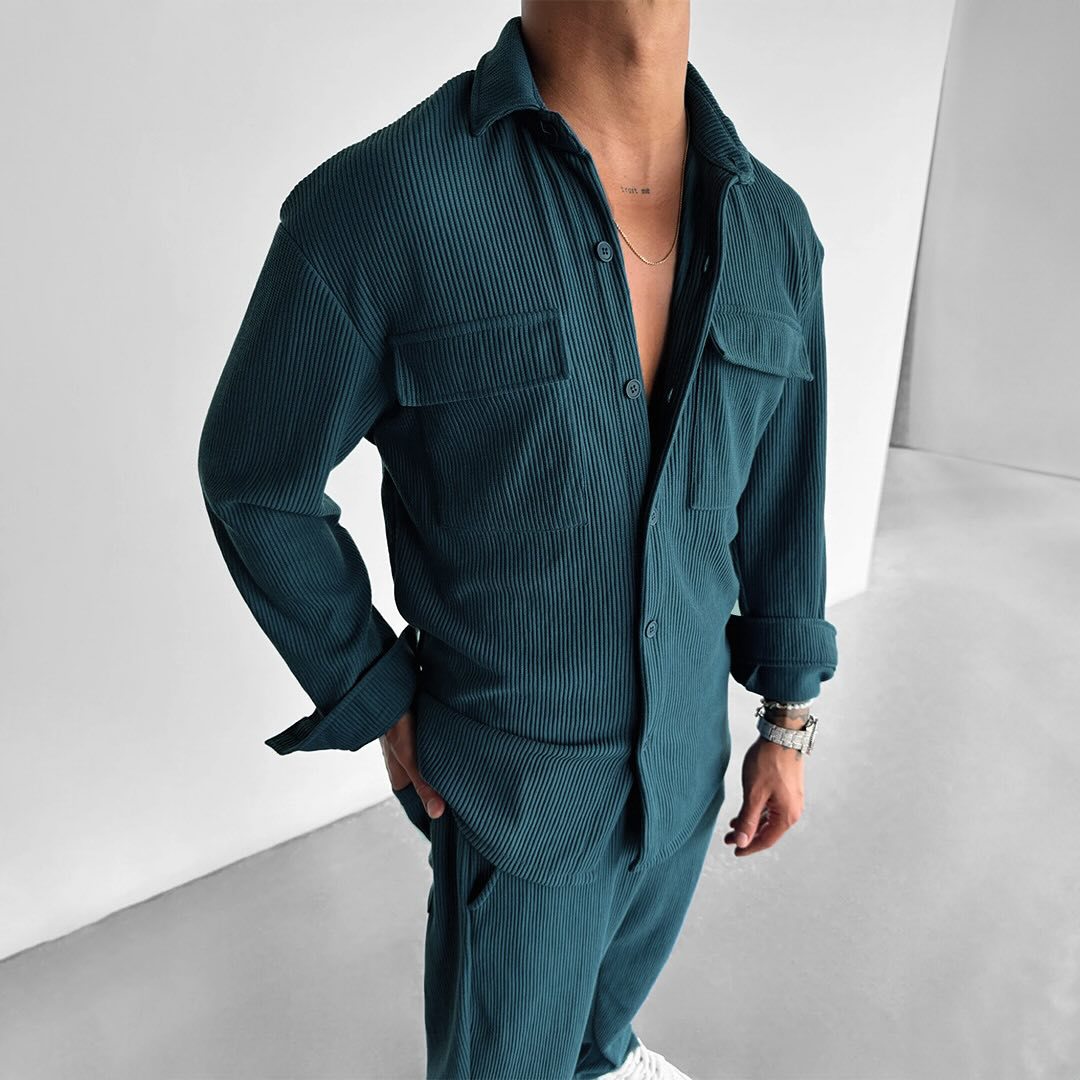 Herren Hemdbluse Outdoor Utility mit Brusttaschen Funktionell