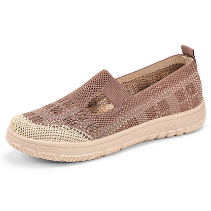 Damen Sneaker Komfortabel Luftig Durchbrochenes Design