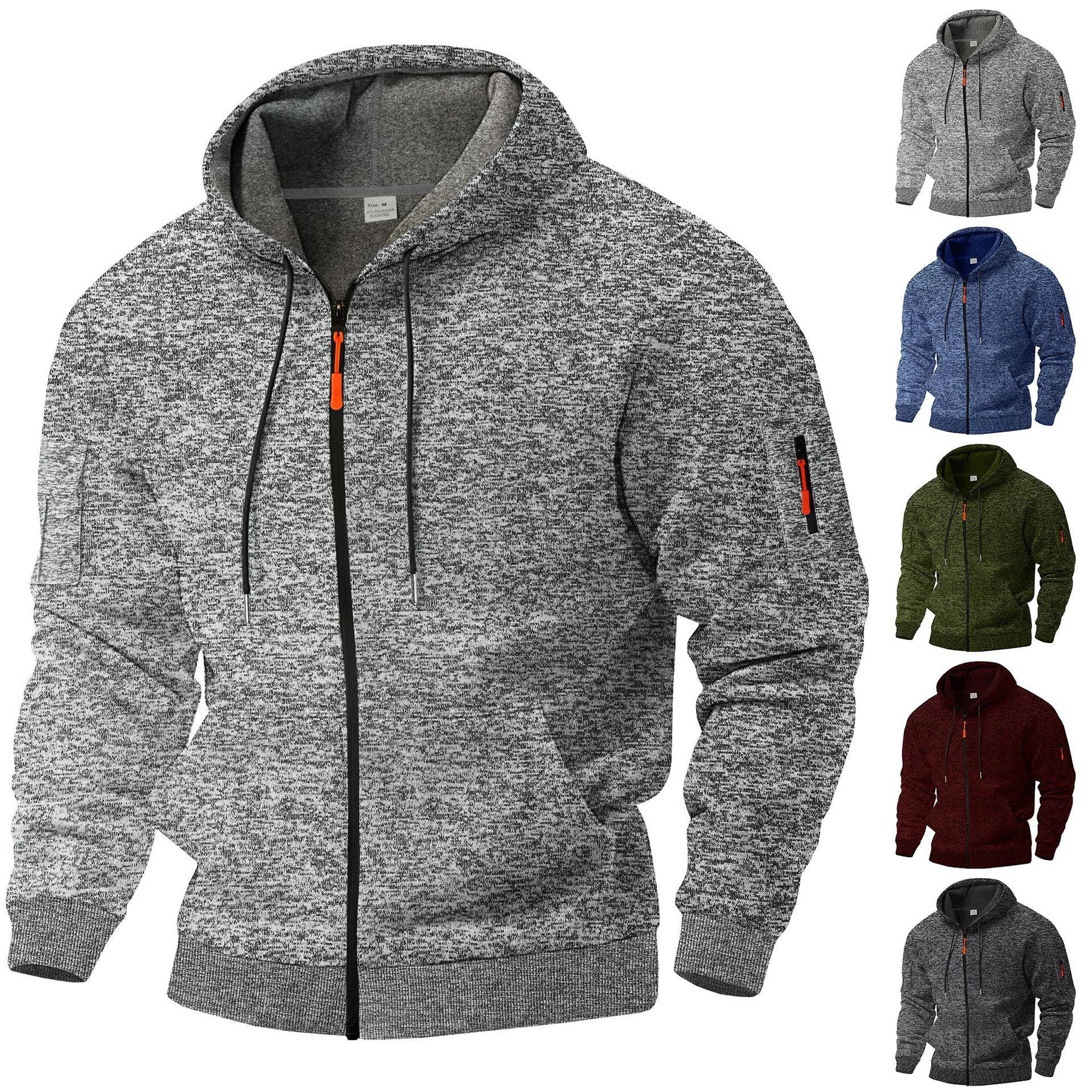 Herren Sportpullover Kapuzenpullover atmungsaktiv Farbig - BerlinGlamour