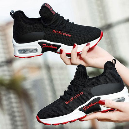 Damen Sneaker Atmungsaktiv mit Luftpolster Sohle bequem