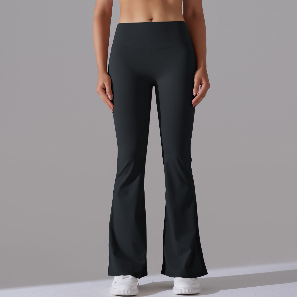 Fitnesshose Damengröße mit Hochem Bund Formende Leggings