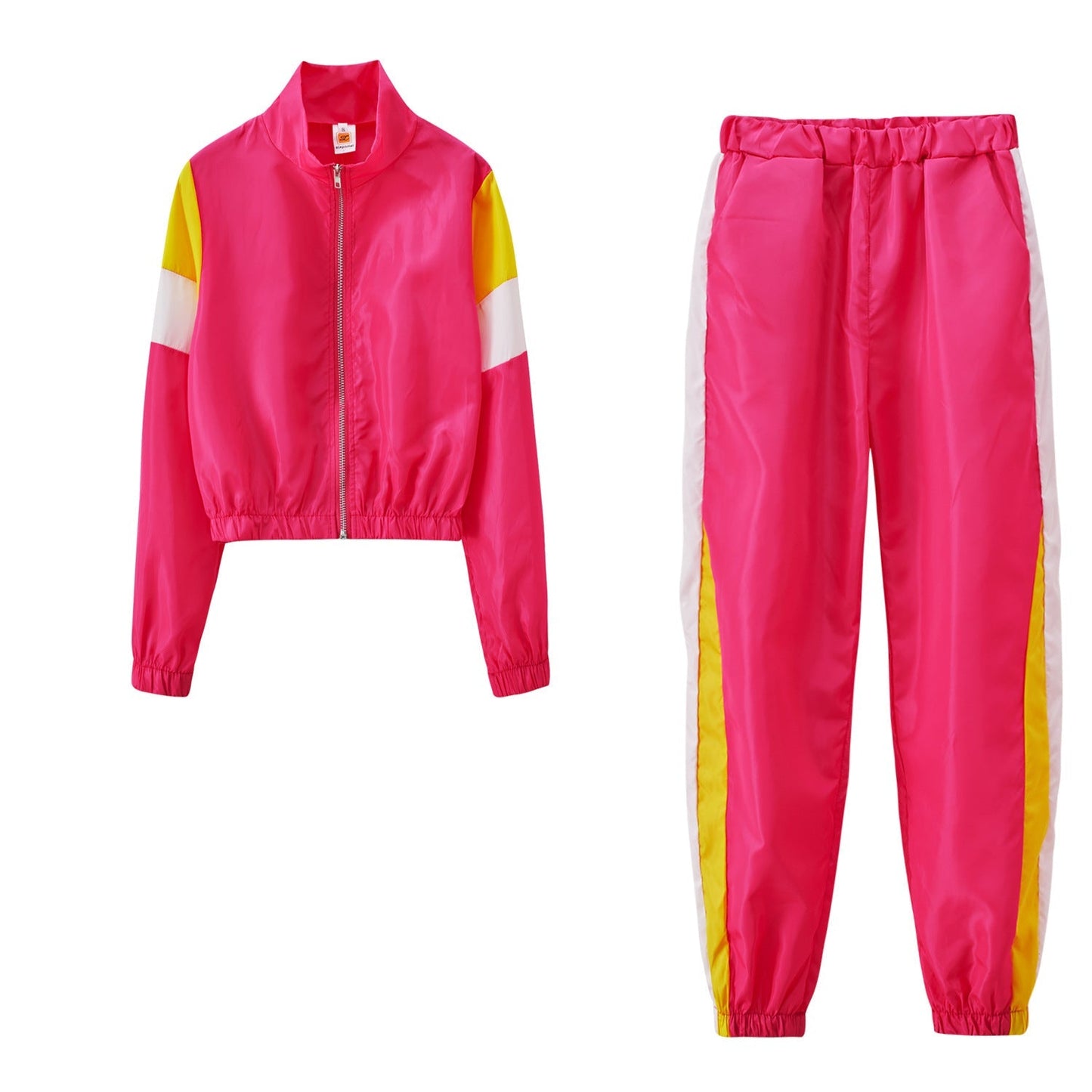 Damen Sportanzug Modern Farben Laufoutfit Fitness