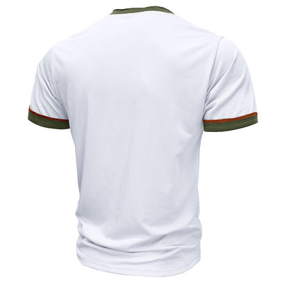 Herren Poloshirt Elegantes Design Kontrastfarben