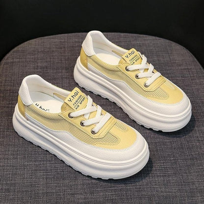 Damen Sneaker Dicke Sohlen Hochwertig Modisch
