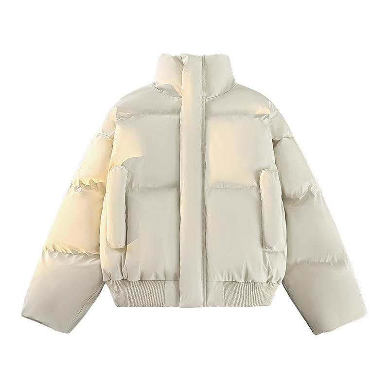 Herren Steppjacke Modern mit hohem Kragen und Taschen