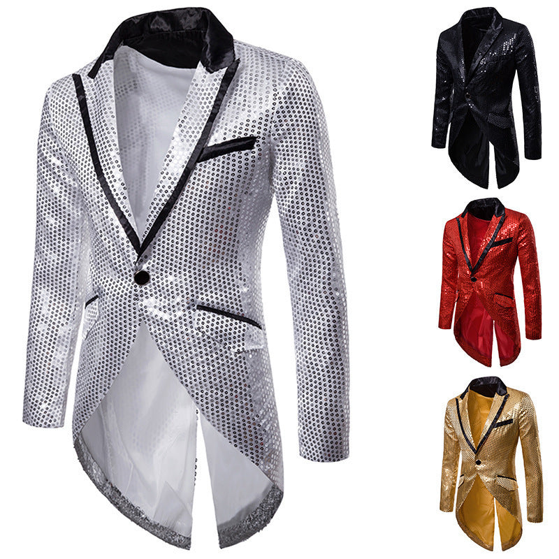 Herren Blazer Elegant Pailletten Luxus Schnitt Modern - BerlinGlamour