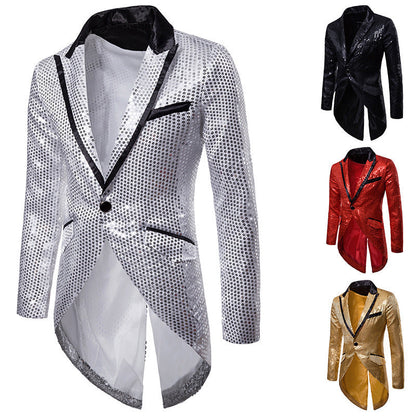 Herren Blazer Elegant Pailletten Luxus Schnitt Modern - BerlinGlamour