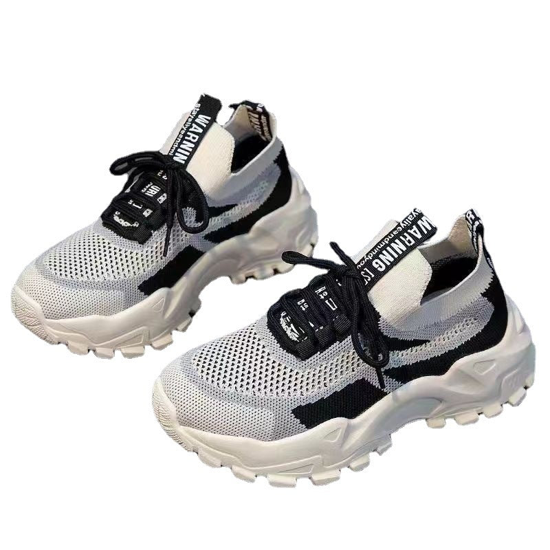 Damen Laufschuhe Atmungsaktiv mit dicken Sohlen