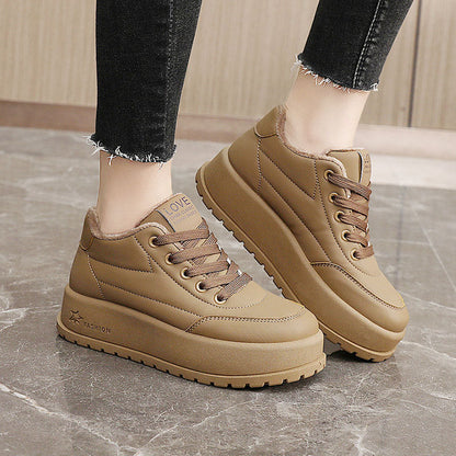 Damen Winter Sneaker High-Top Fleece Innenfutter Warm