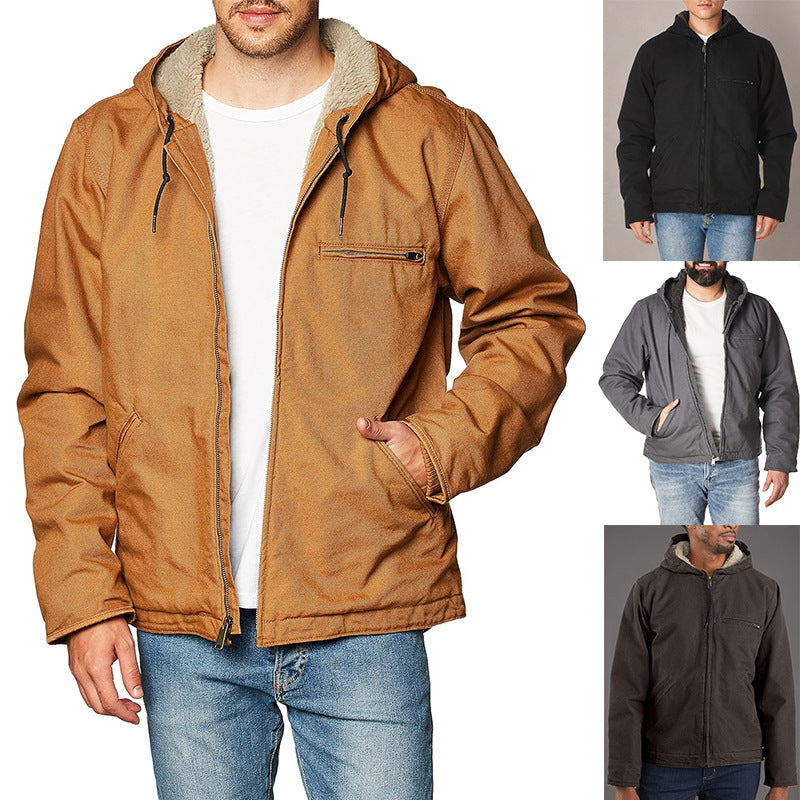 Herren Winterjacke Winddicht Fleece Isoliert Praktisch - BerlinGlamour