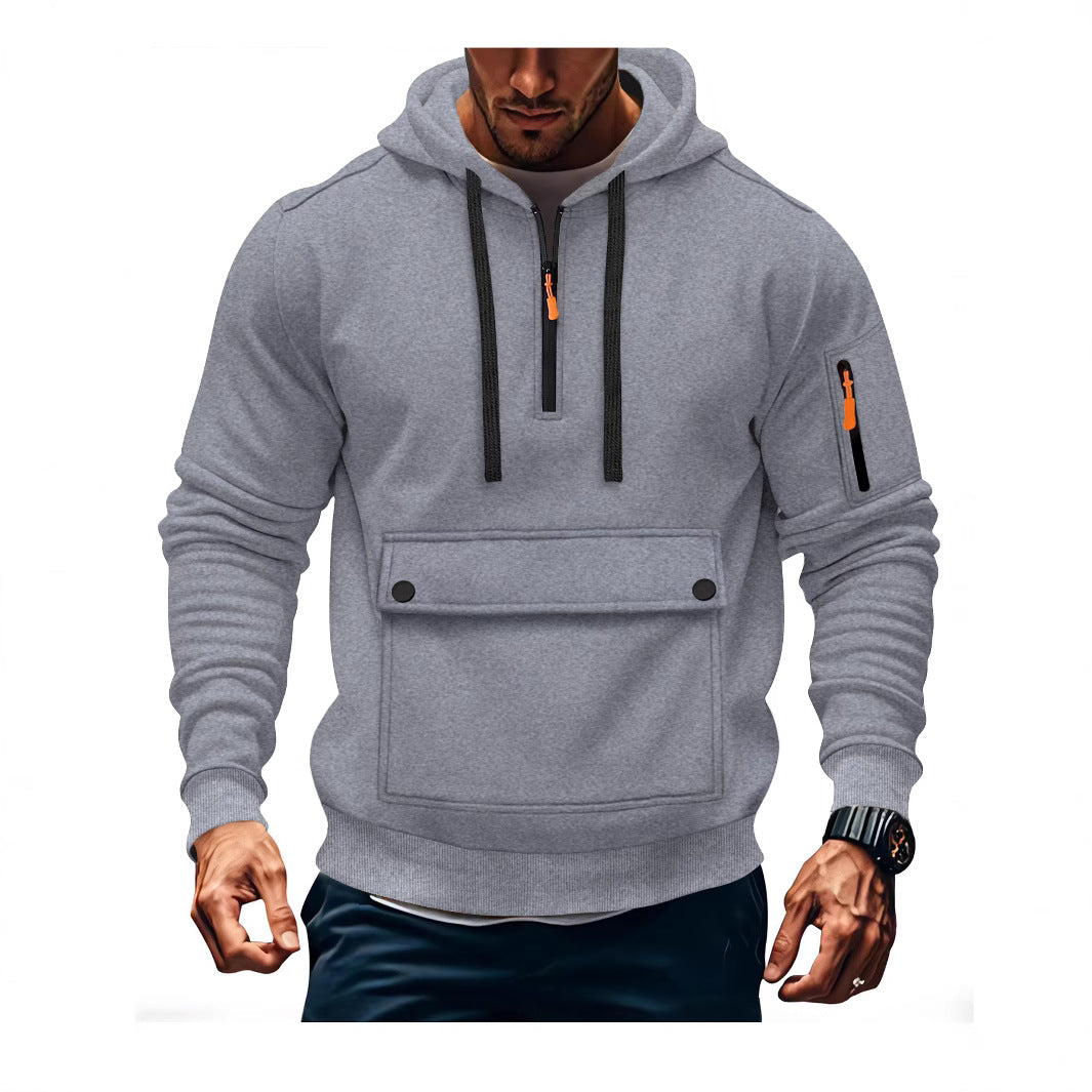Herren Kapuzenpullover Lässig mit Taschen Größe XL